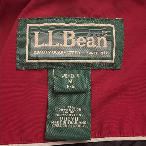 VTG L.L. Bean 2 in 1 Jacket/Coat Red SZ M Outdoors Gorpcore Cabincore Preppy - Picture 11 of 13